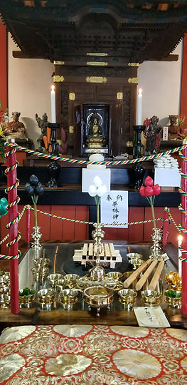 十夜護摩祈祷 - 観音堂内陣