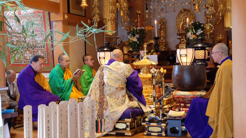 令和5年 施餓鬼会 僧侶による法要