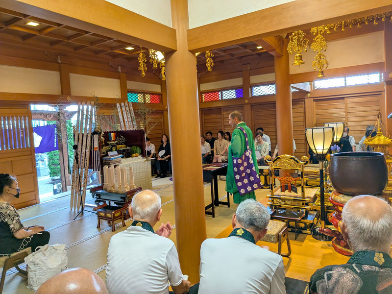 令和7年 施餓鬼会 本堂での法要